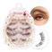 Cat Eye False Lashes - Long Wispy Eyelashes for Dating Makeup, Outer Corner Dramatic Volume 5-12mm, 4 Pairs (E2)