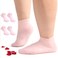 Silicone Socks for Dry Cracked Feet 2 Pairs,XL Moisturizing Socks Non-Slip Moisturizing Heel Socks for Dry Cracked Feet Women Ultra-high Stretch Foot Care Pedicure Socks for Men(Pink,XL)