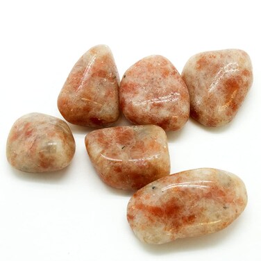 Pachamama Essentials Sunstone Tumbled Stone - Healing Stone (5)
