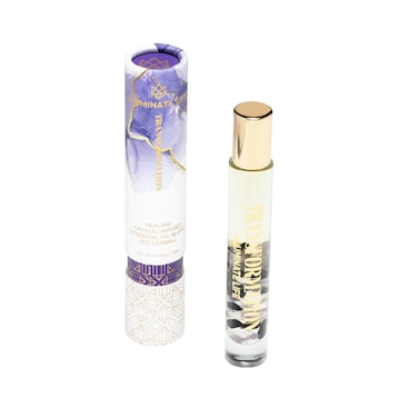 Essential Oil Rollerballs, .34 OZ, Transformation - Amethyst Crystal Infused - Scents of Jasmine, Bergamot, Vanilla, &amp; Cedar - Aromatherapy Roll On Oils, Skin Care, Massage