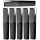 6 Pack - 9" Large Black Dressing Hair Dresser Combs Barber Comb SET - Styling Essentials Coarse/Fine Hair Combs