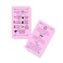 Lash Extension Aftercare Instructions Cards   Package of 100   Double Sided Size 2x3.5" inches After Care (2-3 Week Fillers)   Bubblegum Pink with Arrow Design Eyelash Extension Aftercare