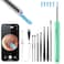 Ear Wax Removal, Ear Cleaner with Camera and Light, Ear Wax Removal Kit with 8 Pcs Set, Ear Wax Removal Tool Camera with 1080P, Ear Cleaning Kit with 6 Spoons, Ear Camera for iOS &amp; Android (Green)