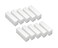 10 Pieces EVA Sponge Nail File Buffer Buffing Sanding Block Grit Manicure Nail Shaping Tool Pedicure Care for Fingernails and Toenails(White)