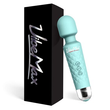 Rechargeable Personal Massager - Powerful Multi Speed Vibration - Whisper Quiet - Waterproof - for Muscle Tension Relief in Neck, Back, Shoulders, Legs and Feet - Turquoise