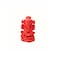 HiJet Red Coral Carved Ganesha Moonga Ganesha Statue 2" Long for Chakra Balancing Meditation Yoga Reiki Gemstone Spiritual Energized Positive Mental Peace Prosperity