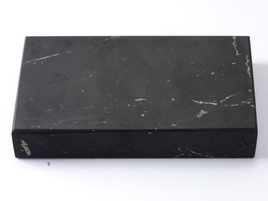 Shungite Club Shungite Tile 100x60x16 mm Shungite Plate, Decorative Mineral Tile, Shungite for Cell Phone