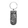 Pill Container Pill Case Bling Crystal Rhinestone Portable Waterproof Pill Holder Box Storage Bottle with Keychain for Travel, Outdoor, Camping (Gray)