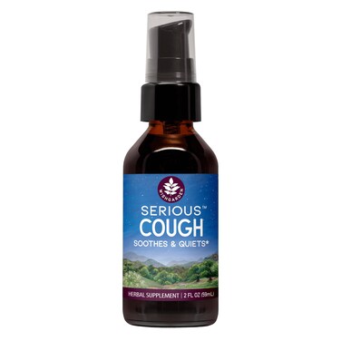 WishGarden Herbs Serious Cough Soothing &amp; Quieting - Fast-Acting Herbal Cough Suppressant for Adults, Dry Cough Relief and Cough Expectorant, Soothes Throat Irritation and Chest Decongestant, 2oz