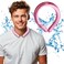 Neck Cooling Tube   Wearable Cooling Neck Wraps for Summer Heat I Hands Free Cold Pack   Reusable Neck Cooler (Pink)