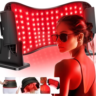 Multifunction Infrared Red Light Therapy for Body and Face, Near-Infrared 850 Red Light Therapy, Cordless, Waist, Legs and Other Parts, Adjustable in Three Levels from 10-30min