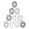 Dexcom Adhesive Mix Design - Adhesive Patches with Split Backing, Easy to Apply x 10 Pack - Black &amp; White Mix (Dexcom G7)