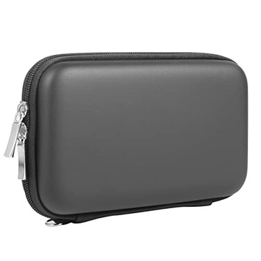 Eva Hard Shell James Diabetes Compact Case for Glucose Meter Test Strips Lancing Device. (Black)
