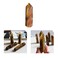 Acxico 1 pcs Rare Natural Yellow Lemurian Citrine Quartz Crystal Rough Point Column Polished 7-9cm