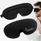 Crowea Sleep Mask for Men &amp; Women   100% Light Blocking, Breathable Eye Mask for Sleep-3D Contoured Cup No Eye Pressure with Adjustable Strap, Soft Blindfold Eye Mask for Office, Traveling, Meditation