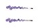 Faship A Pair Of Violet Light Purple Premium Rhinestone Crystal Floral Hair Clips Pins 2 Pcs