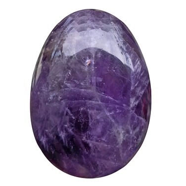 Polished Stone Egg for Easter Day, Palm/Pocket/Worry Enegry Healing Crystal Display Sphere Figurine Fengshui, White Howlite Turquoise 1.8" x 1.3