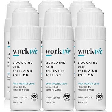 Lidocaine Roll On Pain Relief Cream - Bulk Pain Relief Cream (6)