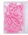 80 pcs Eyelash Curler Refills, Eyelash Curler Pads, Silicone Rubber Universal Eye lash Curler Replacement Refills with Clear Storage Box (Pink)