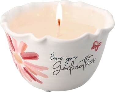 Pavilion Gift Company - 5'' x 3'' Love You Godmother 100% 9 oz Soy Wax Single Wick Candle - Tranquility Scented