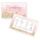 Microblading Aftercare Cards   50 Pack   2x3.5" inch Business Card Size   Permanent Makeup Supplies   Lash Aftercare   Brow Artist Pink Watercolor and Gold Design