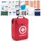 Comprehensive First Aid Kits -Labeled Compartments Trauma Kits, Compact Emergency Kits for Car, Boats, Camping, Hurricanes and Outdoor Emergencies, Survival Medical Kits -265 Piece