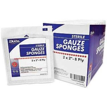 8 Ply Sterile Gauze Sponges 2" X 2