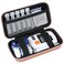 Diabetic Supplies Hard Case Diabetic Supply Organizer Bag Carrying Case for Diabetes Testing Kit Blood Glucose Monitor with Blood Sugar Glucometer Test Strips Lancing Device Lancets, Rose Gold