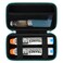 Hard Carrying Case Compatible with 2 EpiPen's or Auvi-Q, Epinephrine Pen, Medical Travel Case with Mesh Pockets for Asthma Inhaler, Eye Drops, Green