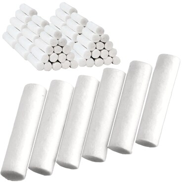 100 Dental Cotton Rolls for Mouth Gauze and Nosebleeds Plug Stopper - #2 Medium 1.5" Non-Sterile 100% High Absorbent Blood Clotting Cotton roll (100 Count)