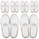 BERGMAN KELLY - Spa Slippers - Disposable Indoor House Slippers - Closed Toe House Shoes for Men &amp; Women - Value Pack Hotel Indoor Shoes for Guests - Washable &amp; Reusable for Travel &amp; Wedding