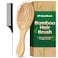 Bamboo Paddle Brush - Scalp Massager for Hair Growth, Suitable for Men, Women, and Kids with Curly, Thin, Long, Short, Wet or Dry Hair