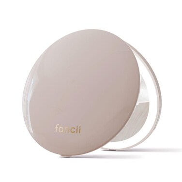 Fancii Mini Taylor Compact Magnifying Mirror with LED Light, 10x/1x, Rechargeable, 3 Light Settings, Dimmable - Small Lighted Travel Handheld Mirror for Pocket, Handbag, Purse, 2-Sided Foldable