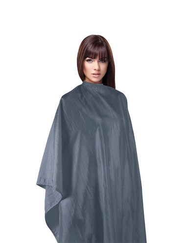 Cricket Forte Haircutting Capes for Professional Salon Barbershop Cape for Clients, Adjustable Snap Neck Closure, Slate