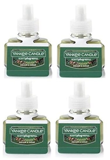 Yankee Candle Bundle Balsam &amp; Cedar ScentPlug Refill 4-Pack