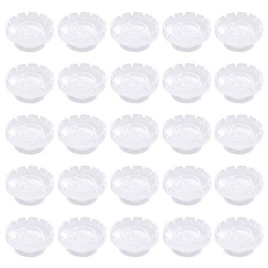 AUEAR, 200 Pack Eyelash Extensions Volume Lashes Fan Quick Blossom Cups Glue Holder and Lash Organizer Supplies Tools