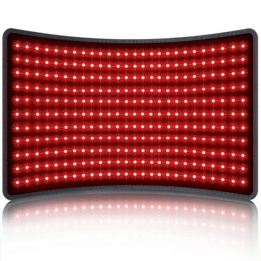 Comfytemp Large 24" x 12" Red Light Therapy for Body, FSA HSA Eligible Infrared Light Therapy Pad, Red Light Therapy Wrap with Pulse for Back Muscle Pain Relief, 4 Mode &amp; 3 Strength