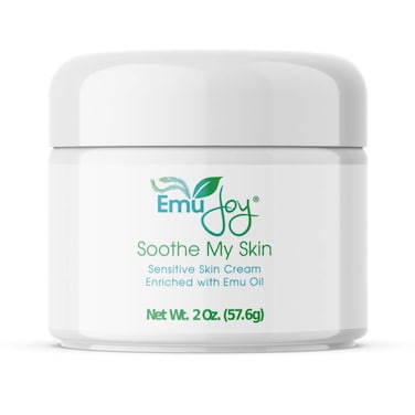 Soothe My Skin Cream for Sensitive Skin - Stocking Stuffers. Eczema Cream Psoriasis Atopic Dermatitis Lichen Sclerosus. Emu Oil Cream with Only Natural Ingredients