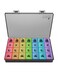 Fullicon Large Weekly Pill Organizer 4 Times a Day,7 Day Pill Box, Portable Medicine Organizer for Supplements Vitamin Pill Case Black