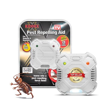 Riddex X Plus Insect Repellent - Plug in, Mouse Deterrent - Pest Reject for Defense Against Rats, Mice, Roaches, Bugs and Insects - Control Pests with No Chemicals or Poison