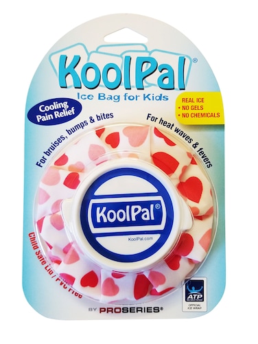 Ice Bag for Kids - Hearts - Pain Relief for Bruises, Bites and Bumps - Reusable Real Ice Pack for Boo Boos &amp; Children's Injuries - Leak Proof &amp; Child Safe Hot or Cold Therapy - Chemical Free