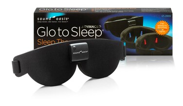 Advanced Glo to Sleep Eye Mask, Nighttime Adult Sleep Aid for Men &amp; Women, Deep REM Sleep, Relaxation, Red &amp; Blue Lighting, Patented Sleep Enhancement Technology Helps You Fall Asleep Quickly.