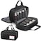 SITHON Pill Bottle Organizer Medicine Storage Bag Medication Travel Carrying Case Manager with Handle, Detachable Pockets Modular for Medications, Vitamins, Medical Supplies (Black)