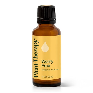 Plant Therapy Worry Free Essential Oil Blend 30 mL (1 oz) 100% Pure, Undiluted, Natural Aromatherapy, Therapeutic Grade