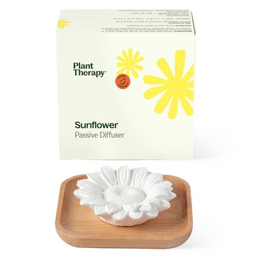 Plant Therapy Passive Sunflower Aromatherapy Diffuser - A Chic and Natural Home, Office, and Travel Essential Oil Diffuser