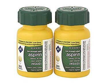 Member's Mark Aspirin 81mg,730 Count (Pack of 2)