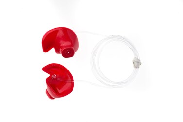 Doc's Proplugs - Medium (Vented), Red w/Leash