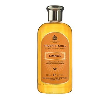 Truefitt &amp; Hill Limnol, Traditional Hair Dressing for Heavy Hold, Citrus Oil Promotes Healthy Scalp and Natural Sheen, Nourishes and Moisturizes Hair, Designed for Thick Wavy or Curly Hair- 6.7 oz.