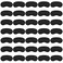 30 Pcs Blindfold Eye Cover Sleep Mask,Soft Eye Mask,Sleep Mask with Nose Pad and Elastic Strap,Blindfold Sleeping Masks for Travel Sleep Games Party(Black)