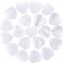 10pcs Natural Crystal Clear Quartz Heart Shaped Healing Clear Quartz Stones Polished Rocks Cute Mini Palm Chakra Gemstones Reiki Energy Balancing Stone for Meditation Birthday Gift 0.8 inch(20 mm)
